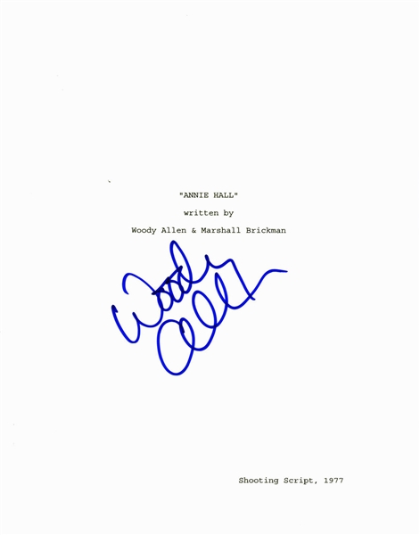 Woody Allen Signed "Annie Hall" Script (BAS/Beckett)