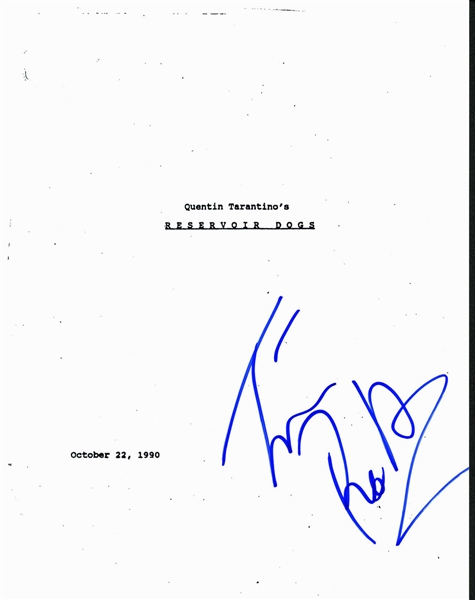 Tim Roth Signed "Reservoir Dogs" Script (BAS/Beckett)
