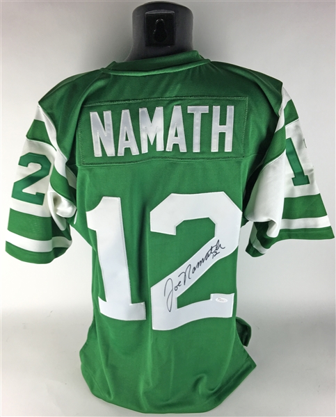 Joe Namath Signed Vintage 1968 Style New York Jets Jersey (JSA)