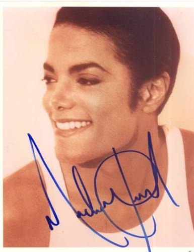Michael Jackson Signed 8" x 10" Color Photograph (Beckett/BAS)