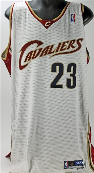 LeBron James Game Worn 2003-2004 Rookie Cavaliers Jersey (MEARS)