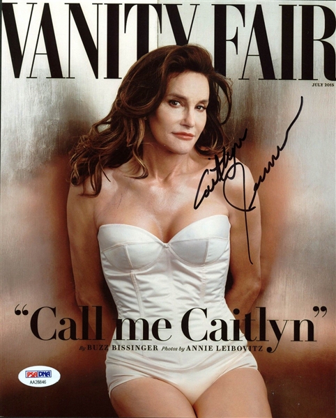 Caitlyn Jenner Signed 8" x 10" Photograph of Vanity Fair Cover (PSA/DNA)