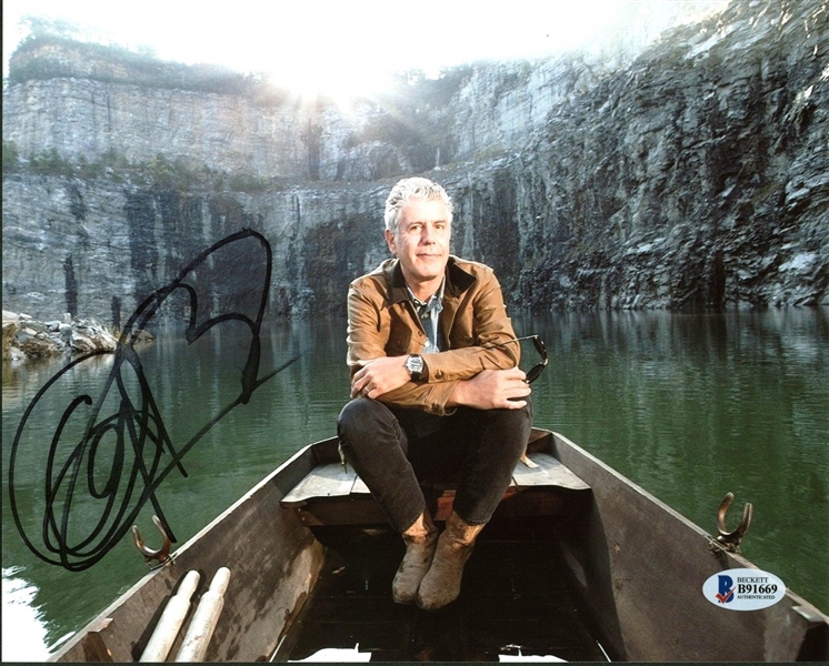No Reservations: Anthony Bourdain Signed 8" x 10" Photo (BAS/Beckett)