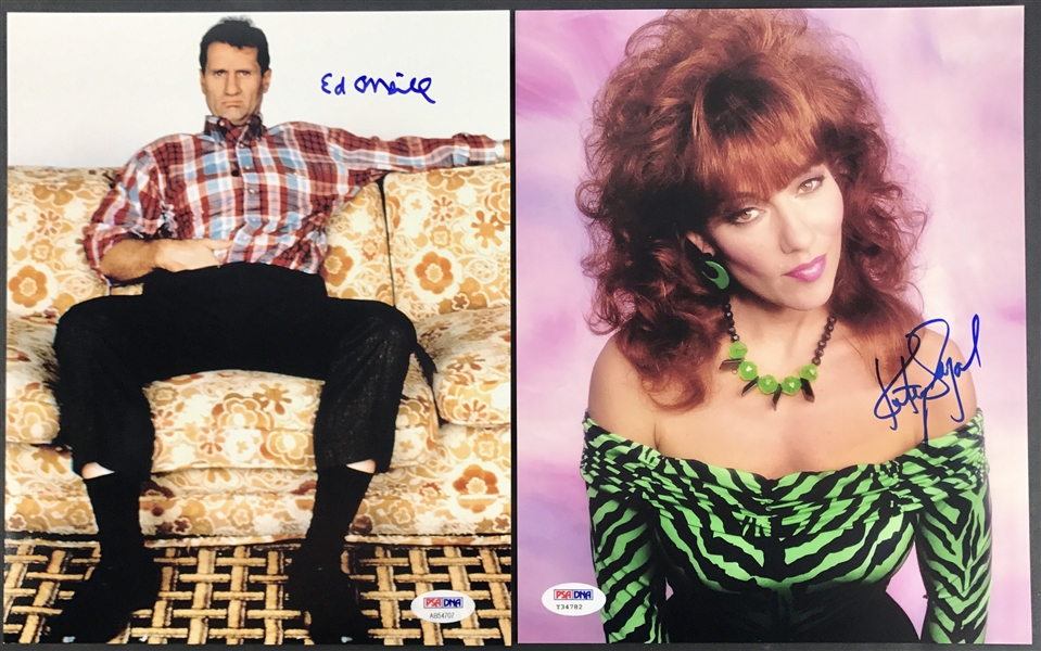 Married With Children Cast Signed Photo Lot with ONeil, Sagal & Applegate (PSA/DNA)