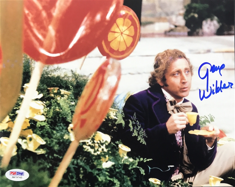Gene Wilder Signed 8" x 10" Color Photo as Willy Wonka (PSA/DNA)