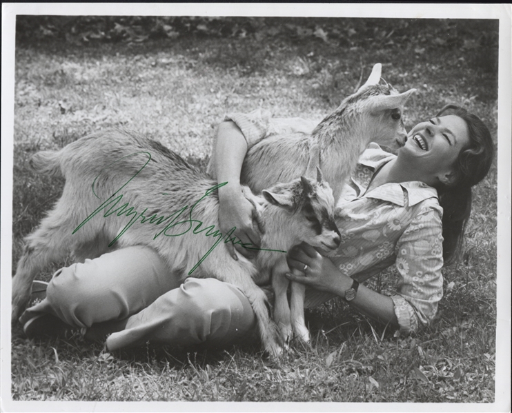 Ingrid Bergman Superb Signed 8" x 10" B&W Studio Portrait from "A Walk in the Spring Rain" 