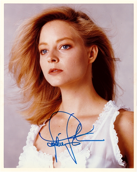Jodie Foster In-Person Signed 8" x 10" Glossy Color Photograph (Beckett/BAS Guaranteed)