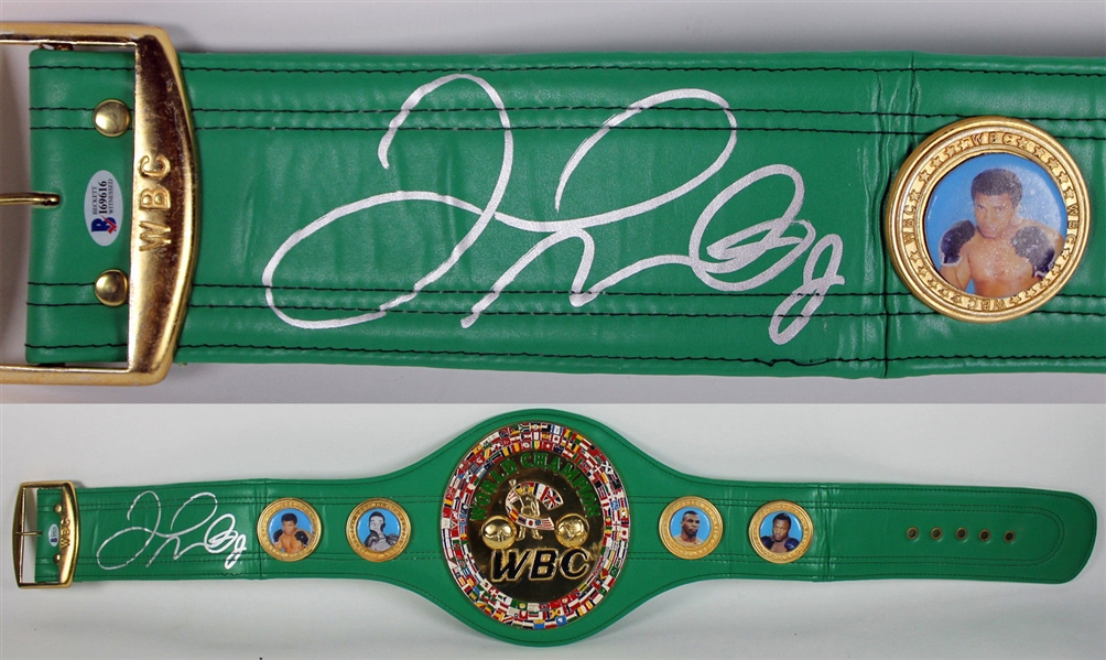 Floyd Mayweather Jr. Signed Full Sized WBC Replica Championship Belt (Beckett/BAS)