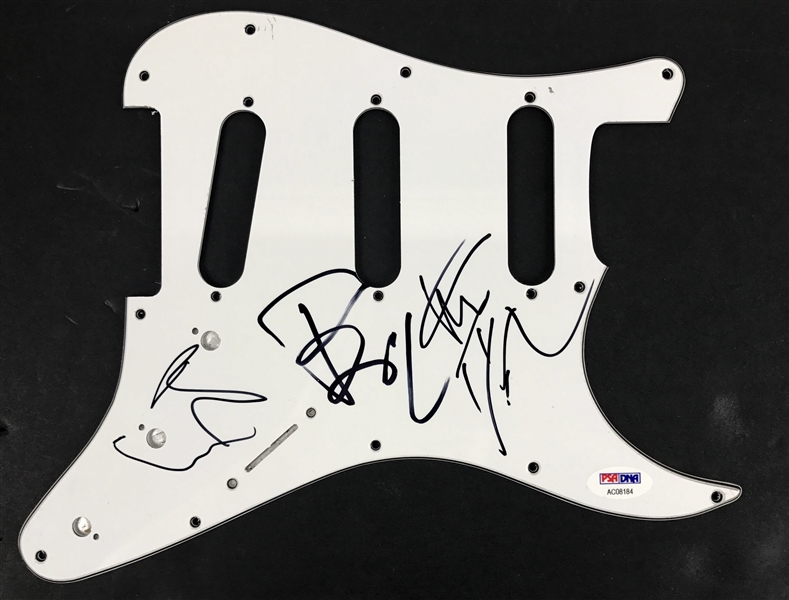 Green Day Rare Group Signed Strat Style Guitar Pick Guard (PSA/DNA)