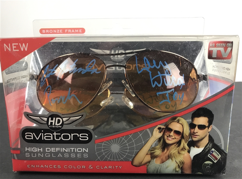 ChiPs: Erik Estrada & Larry Wilcox Dual Signed Aviator Cop Style Sunglasses (PSA/DNA)