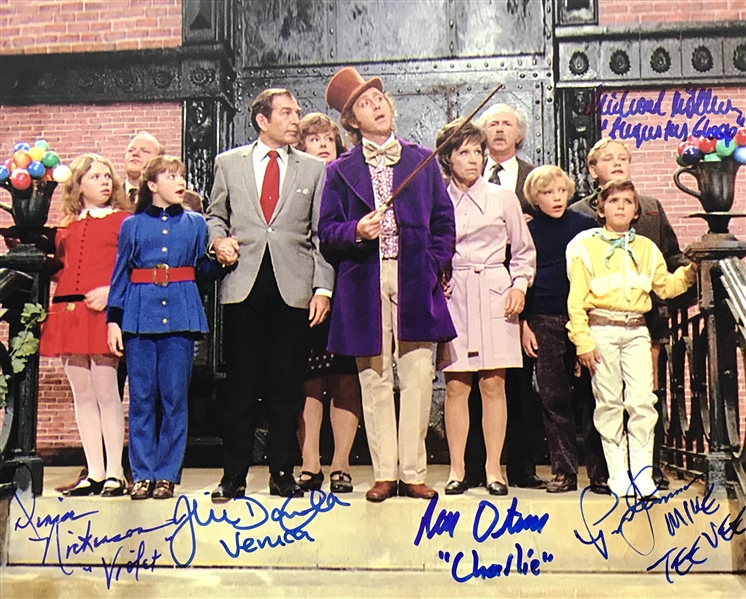Willy Wonka & the Chocolate Factory Cast Signed 8" x 10" Photo (5 Sigs)(PSA/DNA)