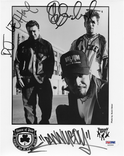 House of Pain Uncommon Group Signed 8" x 10" Publicity Photo (PSA/DNA)