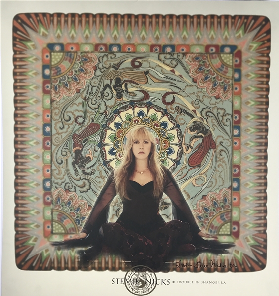 Fleetwood Mac: Stevie Nicks RARE Signed "Trouble in Shangri-La" Lithograph (Beckett/BAS Guaranteed)