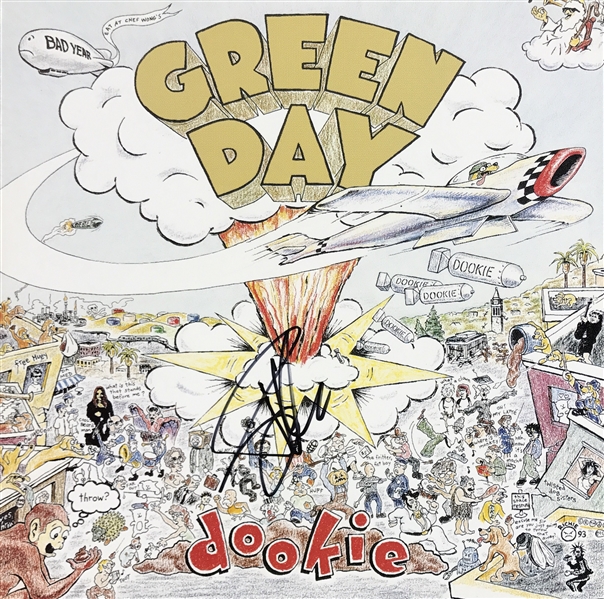 Green Day: Billie Joe Armstrong Signed 12" x 12" Promo Album Flat for "Dookie" (Beckett/BAS Guaranteed)