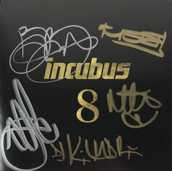 Incubus Group Signed "8" CD Booklet (Beckett/BAS Guaranteed)