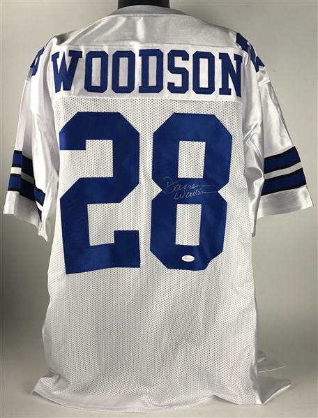 Darren Woodson Signed Dallas Cowboys Style Jersey (JSA)