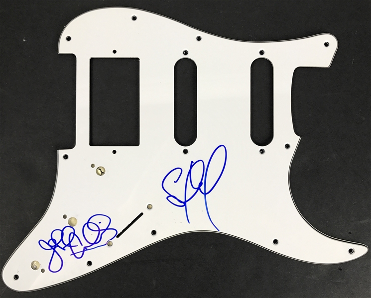 Dave Matthews Band: Stefan Lessard & Jeff Coffin Dual Signed Guitar Pickguard (Beckett/BAS Guaranteed)