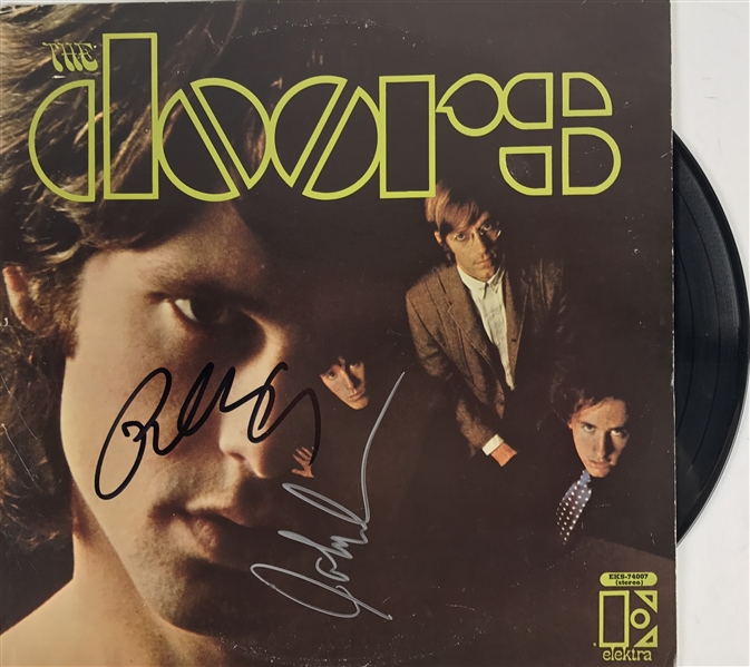 The Doors: John Densmore & Robby Krieger Dual Signed Debut Album (Beckett/BAS Guaranteed)