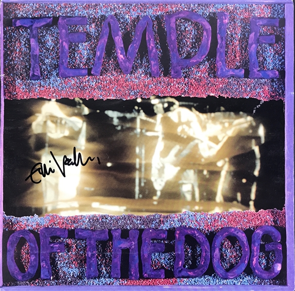 Eddie Vedder Signed "Temple of the Dog" Early Promotional Record Flat (Beckett/BAS Guaranteed)