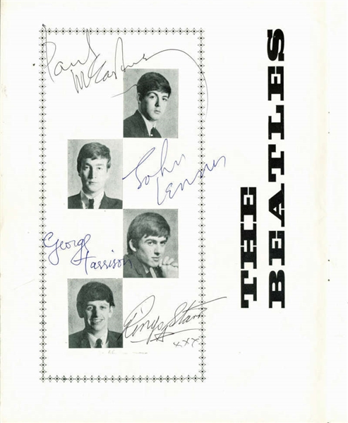 The Beatles & Roy Orbison Phenomenal Multi-Signed 1963 "The Beatles & Roy Orbison" Concert Program - PSA/DNA Graded MINT 9 & Caiazzo!