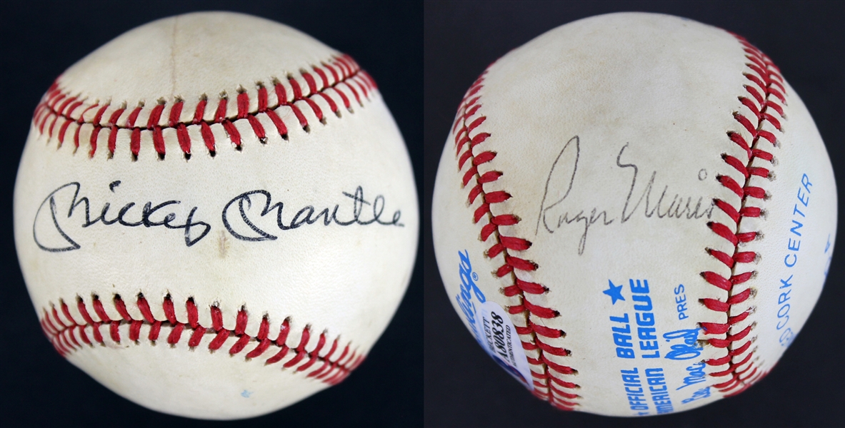 The Boys of 61: Mickey Mantle & Roger Maris Dual Signed OAL Baseball (Beckett/BAS)
