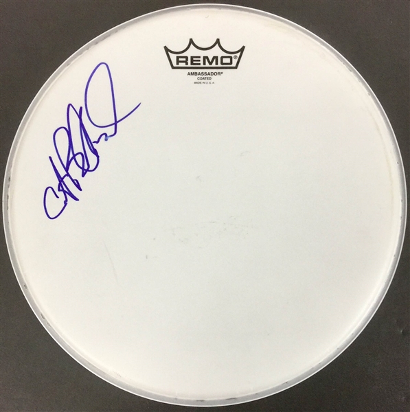 DMB: Carter Buford Signed 12" Remo Drumhead (PSA/JSA Guaranteed)