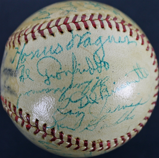1946 Pittsburgh Pirates Team-Signed Baseball with Wagner, Kiner, and 24 Others! (PSA/DNA)