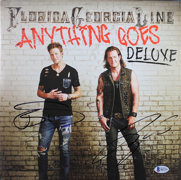 Florida Georgia Line Group Signed "Anything Goes" Record Album (BAS/Beckett)
