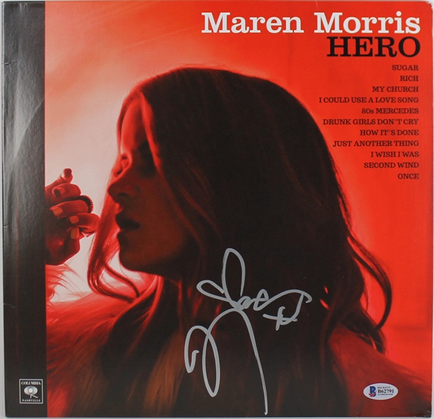 Maren Morris Signed "Hero" Record Album (BAS/Beckett)