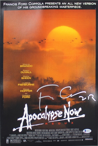 Francis Ford Coppola Signed "Apocalypse Now" 12" x 18" Mini Poster (BAS/Beckett)