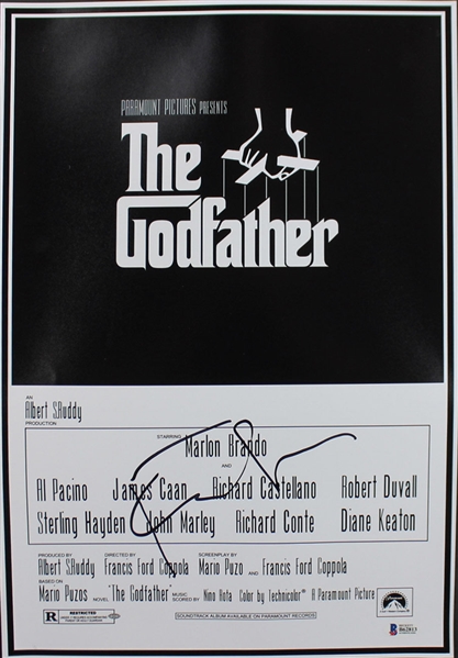Francis Ford Coppola Signed "The Godfather" 12" x 18" Mini Movie Poster (BAS/Beckett)