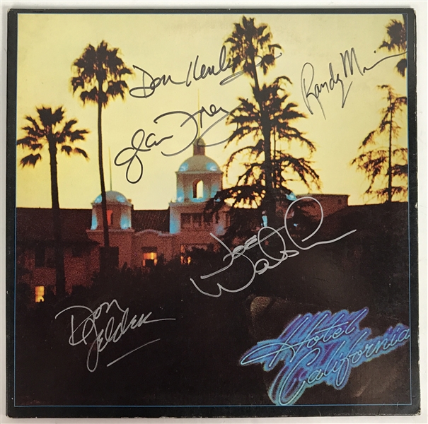 The Eagles Superb Group Signed "Hotel California" Album w/ All 5 Signatures! (Beckett)