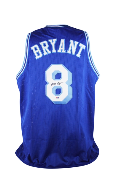 Kobe Bryant Signed Retro Blue Lakers Jersey w/ Rookie Era Autograph (PSA/DNA)