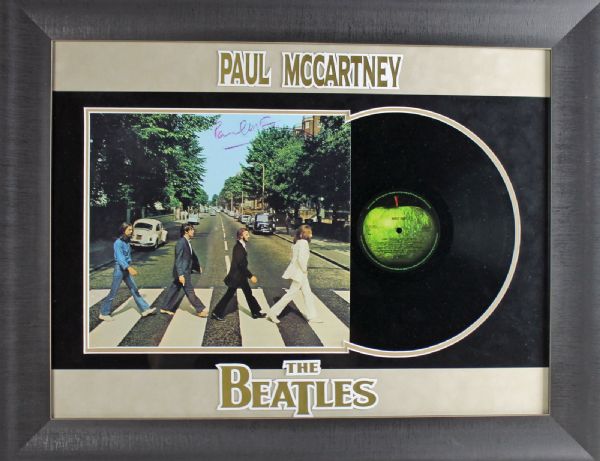 The Beatles: Paul McCartney Signed "Abbey Road" Album in Custom Framed Display! (PSA/DNA)