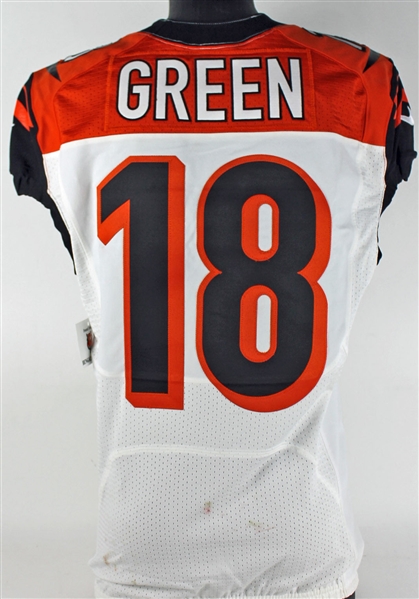 2015 A.J. Green Game Used Bengals Jersey (Team Pro Shop/Photo Match)