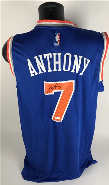 Carmelo Anthony Signed New York Knicks Jersey (JSA)