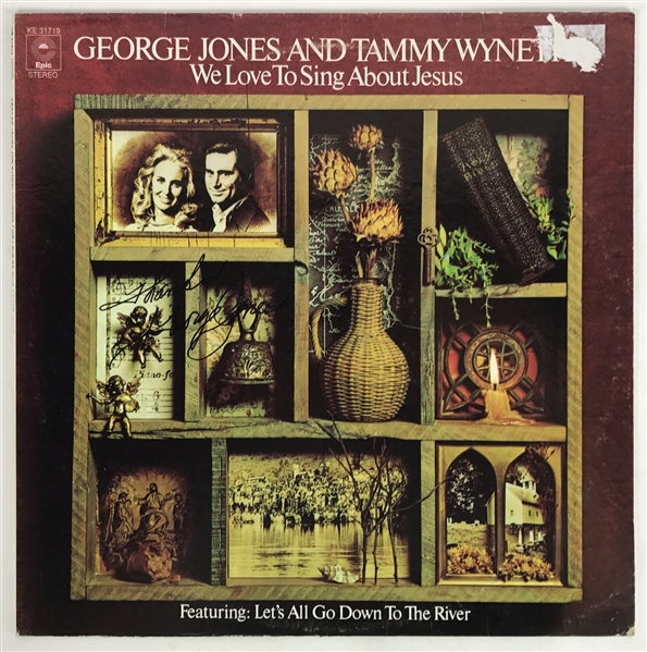 George Jones Signed "We Love To Sing About Jesus" Album (JSA)
