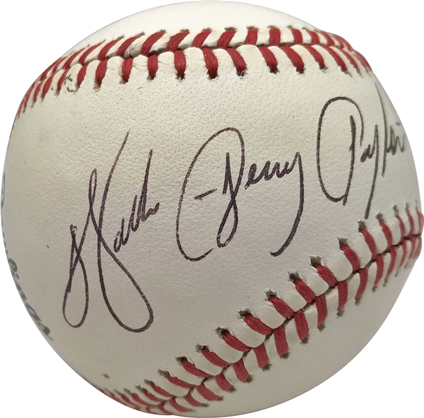 Walter Payton RARE Single-Signed ONL Baseball w/ Full Name Autograph (JSA)