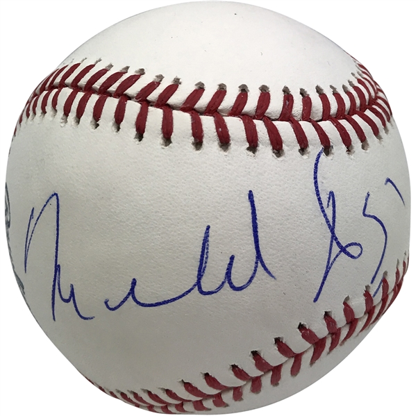 Michael Douglas Signed OML Baseball (Beckett/BAS Guaranteed)