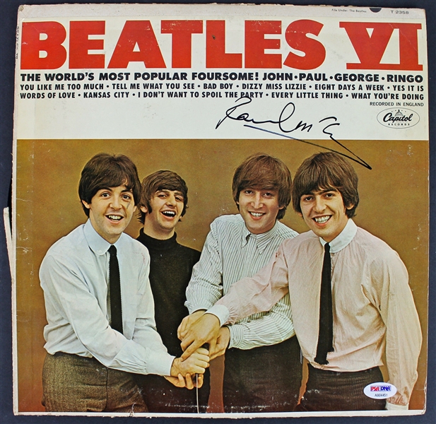The Beatles: Paul McCartney Signed "Beatles VI" Record Album (PSA/DNA)
