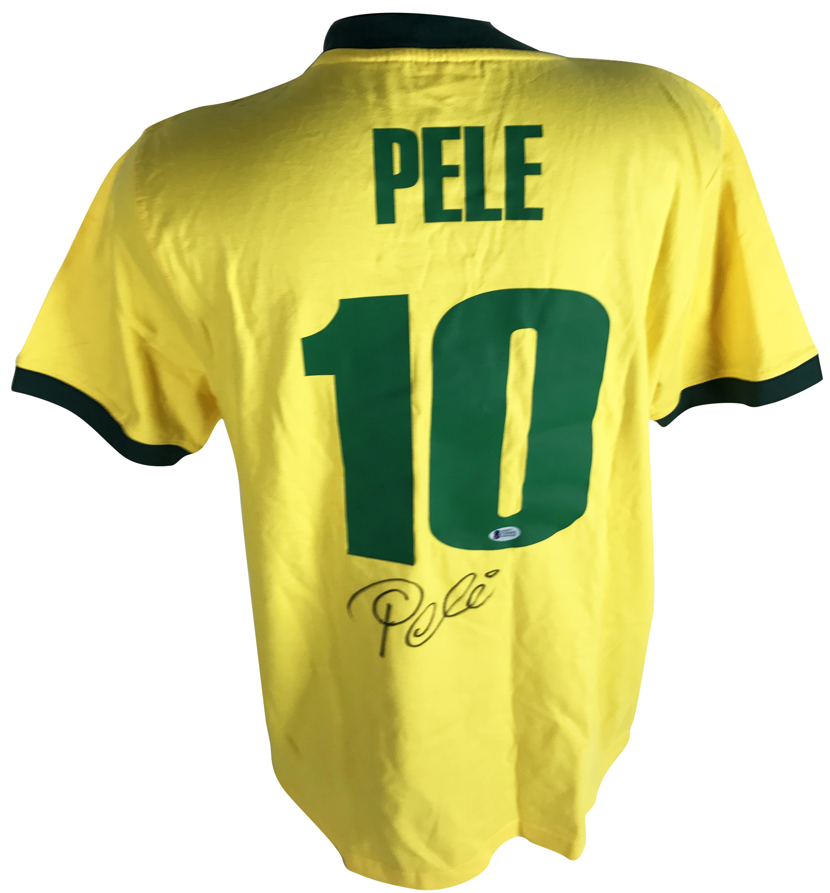 Lot Detail - Pele Signed Brazil World Cup Jersey (Beckett/BAS)