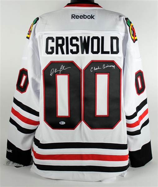 Christmas Vacation: Chevy Chase Signed Clark Griswold Hockey Jersey (BAS/Beckett)