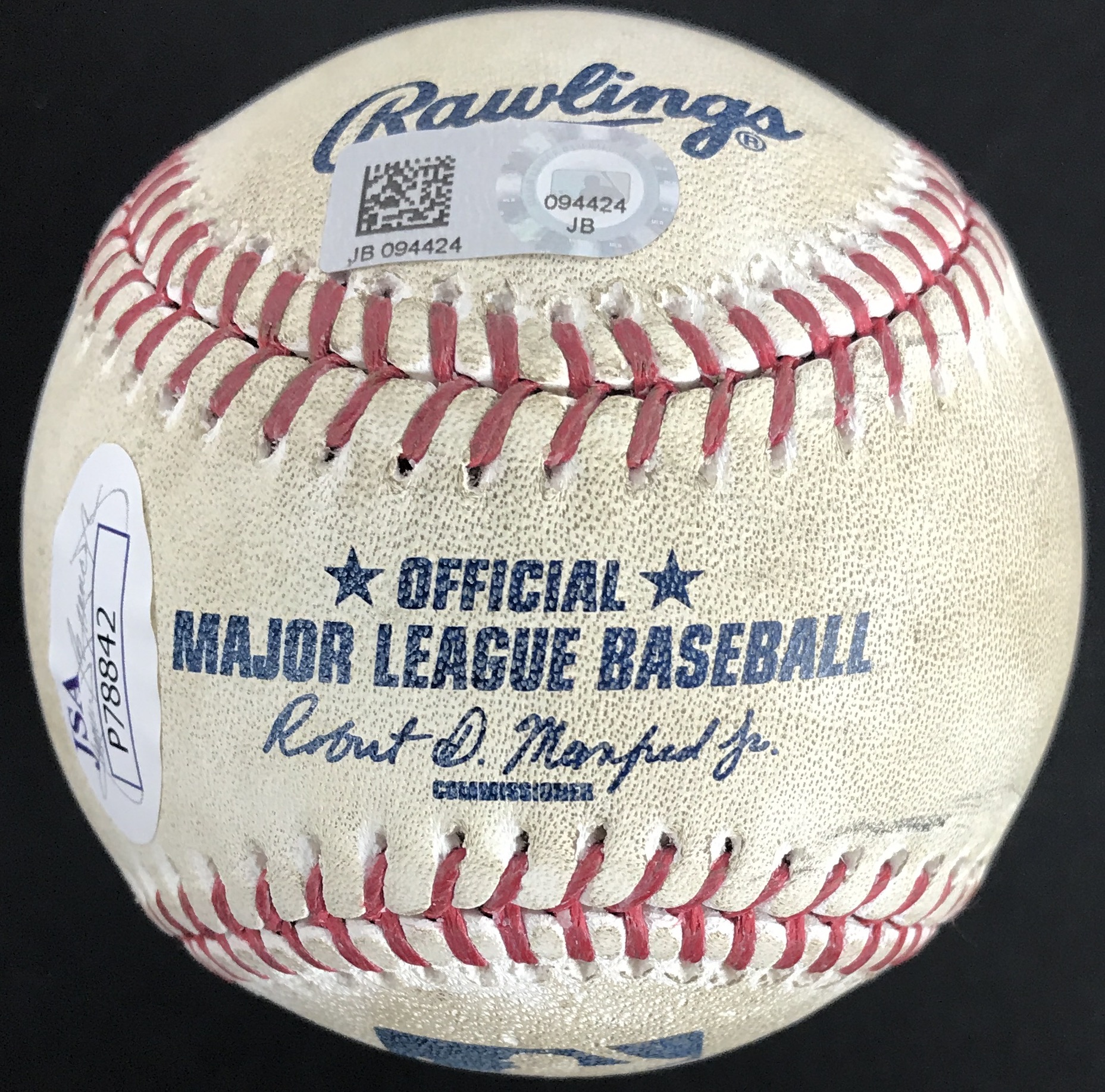 Lot Detail Corey Seager Signed Game Used OML Baseball From Msy 25