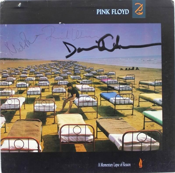 Pink Floyd: Group Signed "Momentary Lapse of Reason" Album w/ 3 Signatures: David Gilmour, Nick Mason & Richard Wright (JSA)
