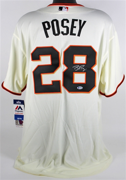Buster Posey Signed San Francisco Giants Signed Pro Model Jersey (BAS/Beckett)