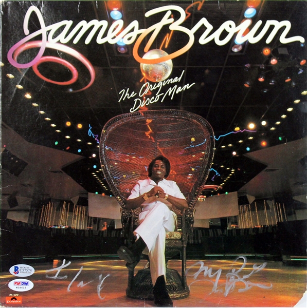 James Brown Signed "The Original Disco Man" Album" (BAS/Beckett & PSA/DNA)