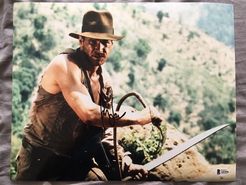Harrison Ford Signed 11" x 14" Color Photo from "Indiana Jones" (BAS/Beckett)