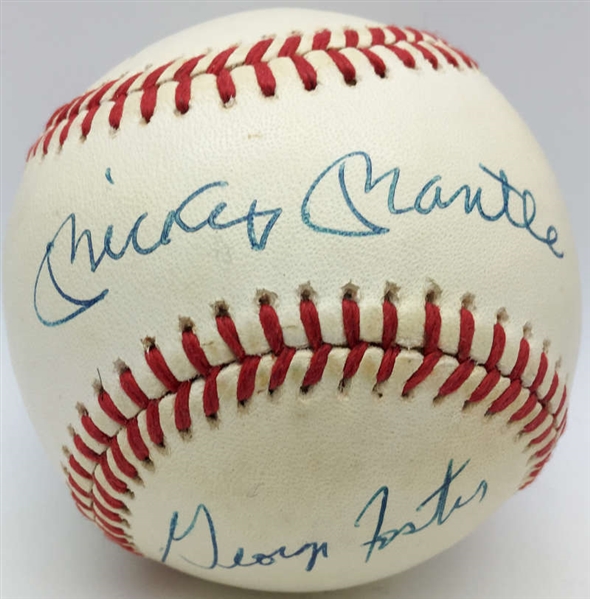 50 Home Run Club Signed OAL Baseball w/ Mantle, Mays & Others (JSA)