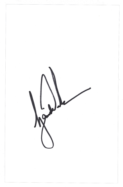 Tiger Woods Large & Impressive Near-Mint Signed 5" x 8" Album Page (PSA/DNA)
