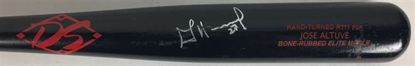 Jose Altuve Signed Game Issued R111 Bone Rubbed Maple Baseball Bat (Beckett/BAS)